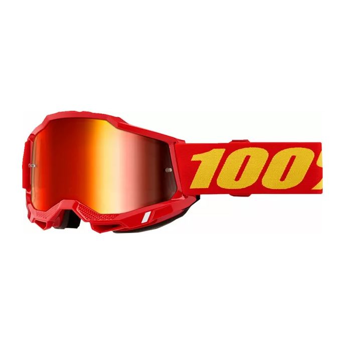 100% MX Goggles Accuri 2 Red Red Mirror